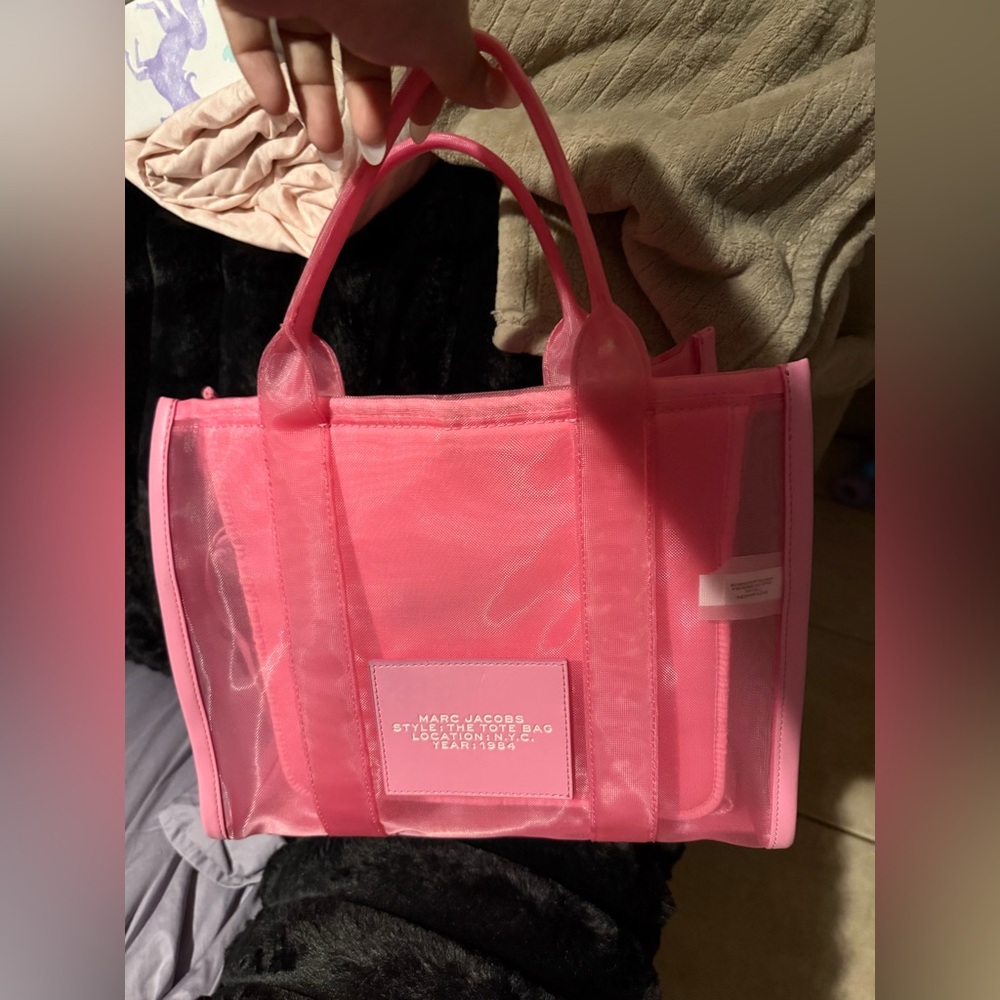 Pink Marc Jacob’s Large Mesh Tote Bag